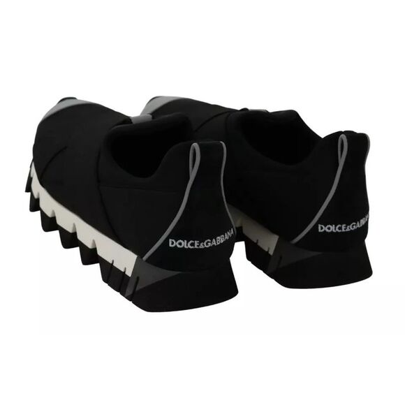 Dolce & Gabbana Shoes - Dolce & Gabbana Black Shark Neoprene Stretch Sneakers Women's Shoes